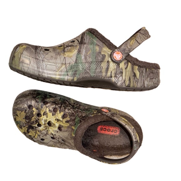 Crocs Lined camouflage slip on shoes women’s 9 men’s outdoor shoes size 7 - Picture 10 of 17